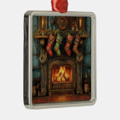 Weihnachts-Steampunk-Feuerplatz-Ornament Ornament Aus Metall (Rechts)