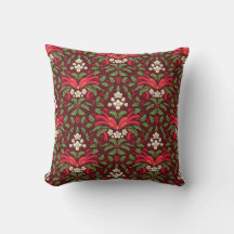 Weihnachts-Stechpalme- und Beeren-Sofa-Akzent