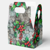 Weihnachts-Stechpalmen-Graffiti Geschenkschachtel (Geöffnet)