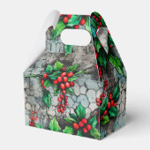 Weihnachts-Stechpalmen-Graffiti Geschenkschachtel (Vorderseite)