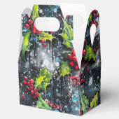 Weihnachts-Stechpalmen-Graffiti Geschenkschachtel (Geöffnet)