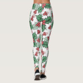 Weihnachts-Stechpalmen-Leggings Leggings (Rückseite)