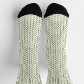 Weihnachts-Stechpalmen-Muster Grüne Stechpalme Rot Socken (Oben)
