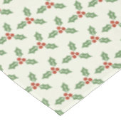 Weihnachts-Stechpalmen-Muster Grüne Stechpalme Rot Tischdecke (Schrägansicht)