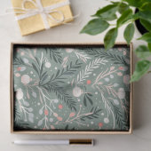 Weihnachts-Stechpalmen-Muster Seidenpapier (Geschenk)