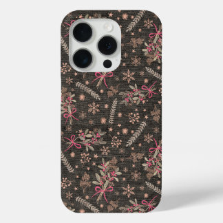 Weihnachts-Stechpalmenstrauß - Schwarz Case-Mate iPhone Hülle