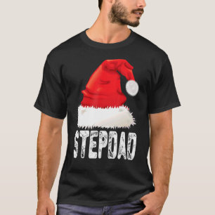 Weihnachts Stepdad Weihnachtsmannmütze Xmas Matchi T-Shirt