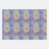 Weihnachts-Sterne-Grüße Geschenkpapier Set (Vorderseite 3)