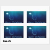 Weihnachts-Sterne von Bethlehem Rechteckiger Aufkleber (Blatt)