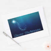 Weihnachts-Sterne von Bethlehem Rechteckiger Aufkleber (Umschlag)