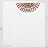 Weihnachts-Sternenexplosion Briefkopf (Vorne/Hinten)