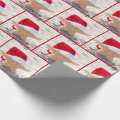 Weihnachts-Sternenfisch in Sand Geschenkpapier (Ecke)