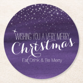 Weihnachts Sternenhimmel Party Untersetzer