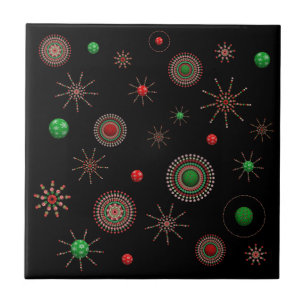 Weihnachts-Sternexplosion Fliese