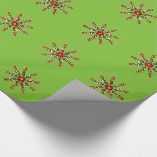 Weihnachts-Sternexplosion Geschenkpapier (Ecke)