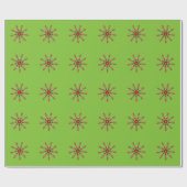 Weihnachts-Sternexplosion Geschenkpapier (Flach)