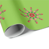 Weihnachts-Sternexplosion Geschenkpapier (Rolleneckpunkt)