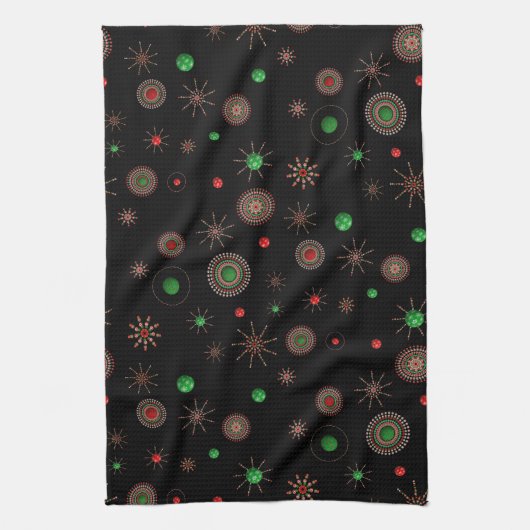 Weihnachts-Sternexplosion Handtuch (Vertikal)