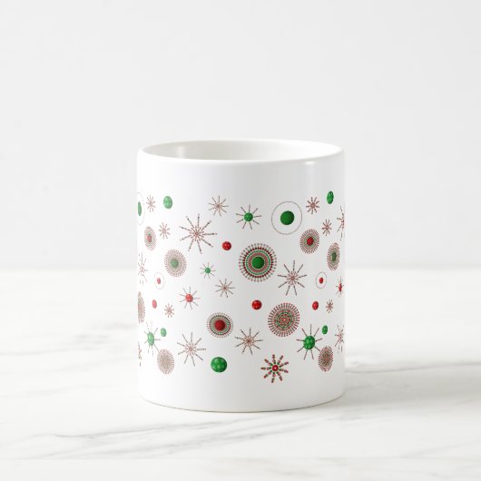 Weihnachts-Sternexplosion Kaffeetasse (Mittel)