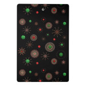 Weihnachts-Sternexplosion Mini Klemmbrett (Rückseite)
