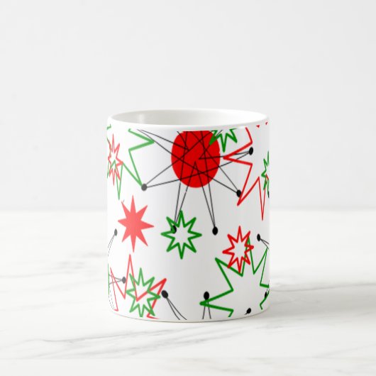 Weihnachts-Sternexplosionen Kaffeetasse (Mittel)