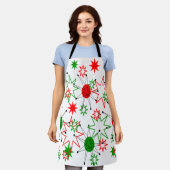 Weihnachts-Sternexplosionen Schürze (Getragen)
