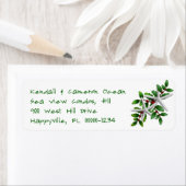 Weihnachts-Sternfisch-Vier-Linien-Adressetiketten (Insitu)