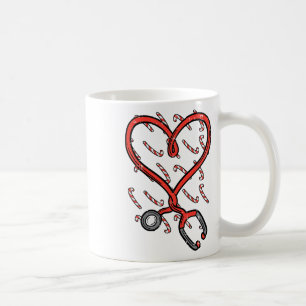 Weihnachts-Stethoskop-Krankenschwester Xmas Pflege Kaffeetasse