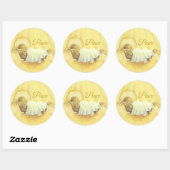 Weihnachts-Sticker Jesus in Gefahr Runder Aufkleber (Blatt)