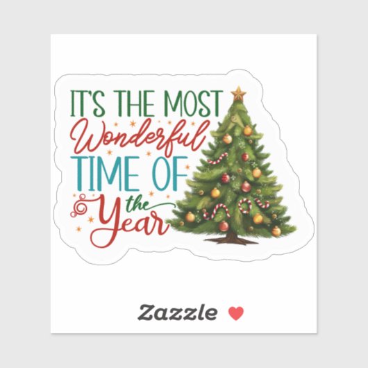 Weihnachts-Sticker Joy! Aufkleber (Blatt)