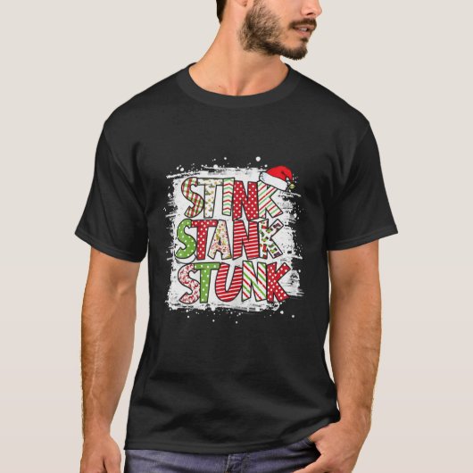 Weihnachts Stink Stunk Familie Matching Xmas W T-Shirt (Vorderseite)