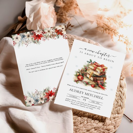 Weihnachts Storybook Buch Themed Shows Einladung