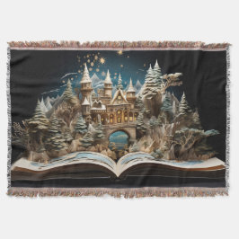 Weihnachts-Storybook Burg Pop-Up-Kneipe Blanket Decke