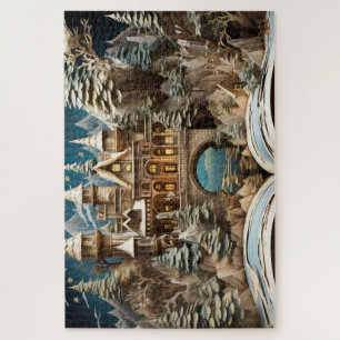 Weihnachts-Storybook Burg Pop-Up-Puzzle Puzzle