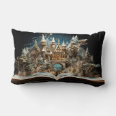 Weihnachts-Storybook Burg Pop-Up Wunderland Lendenkissen (Rückseite)