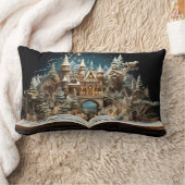 Weihnachts-Storybook Burg Pop-Up Wunderland Lendenkissen (Decke)
