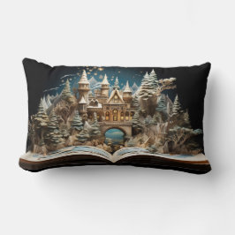 Weihnachts-Storybook Burg Pop-Up Wunderland Lendenkissen