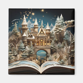 Weihnachts-Storybook Burg Pop-Up Wunderland Magnet
