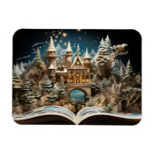 Weihnachts-Storybook Burg Pop-Up Wunderland Magnet (Horizontal)
