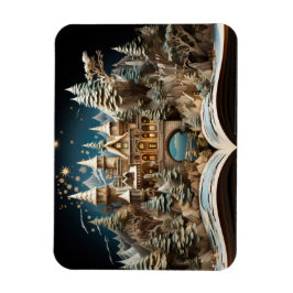 Weihnachts-Storybook Burg Pop-Up Wunderland Magnet