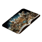 Weihnachts-Storybook Burg Pop-Up Wunderland Magnet (Linke Seite)