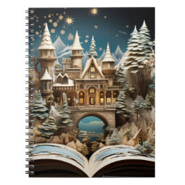 Weihnachts-Storybook Burg Pop-Up Wunderland Notizblock