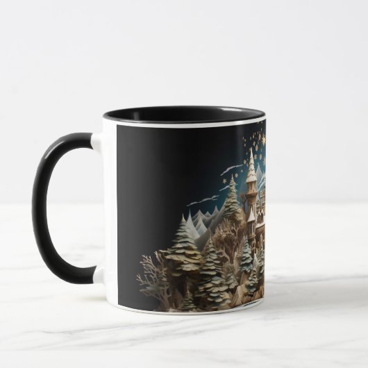 Weihnachts-Storybook Burg Pop-Up Wunderland Tasse (Links)