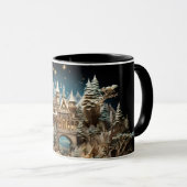 Weihnachts-Storybook Burg Pop-Up Wunderland Tasse (VorderseiteRechts)