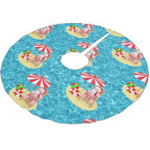 Weihnachts-Strandschuh Polyester Weihnachtsbaumdecke (Schrägansicht)