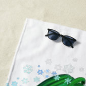 Weihnachts-Strandtuch Schneemann und Girl Dancing Strandtuch (Beispiel)