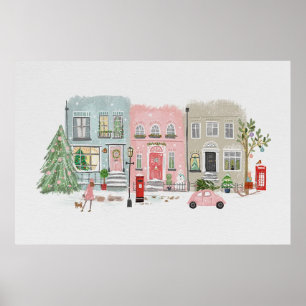 Weihnachts-Street-Poster Poster