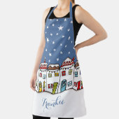 Weihnachts-Street-Snow-Szene Schürze (InSitu)