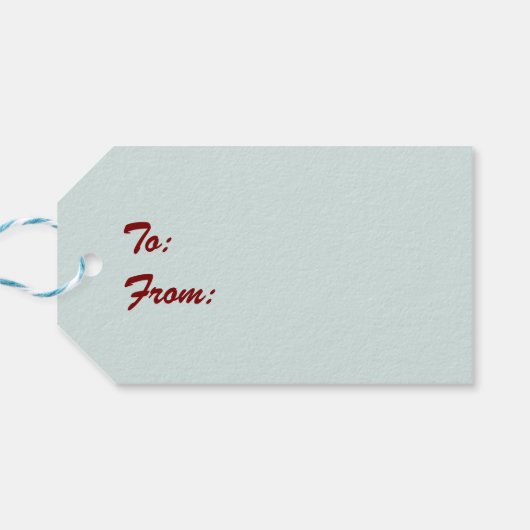 Weihnachts-Streetcar im Schnee Geschenkanhänger (Rückseite Horizontal)