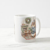 Weihnachts-Streifenhörnchen im Pullover  Kaffeetasse (VorderseiteRechts)